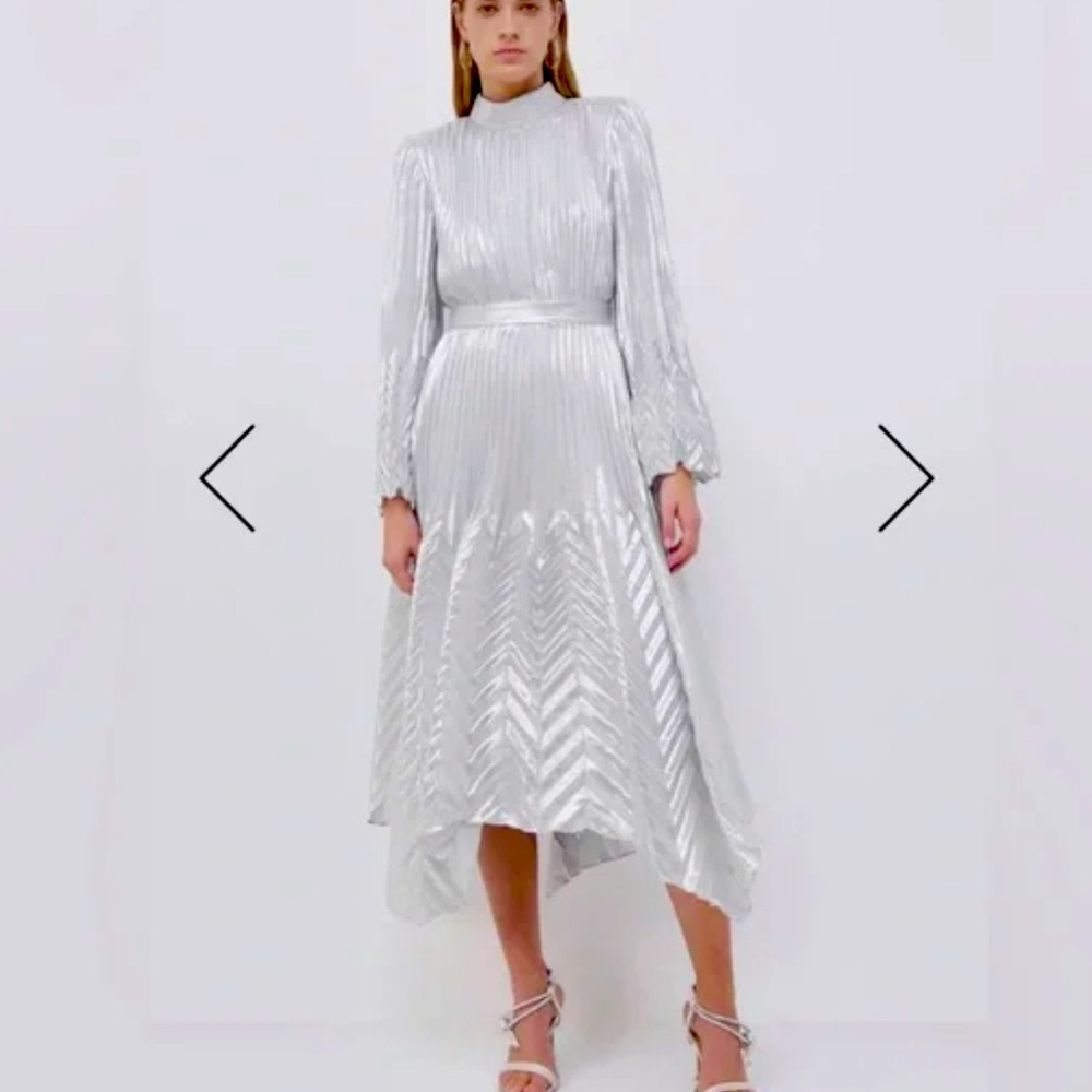 Simkhai silver midi dress